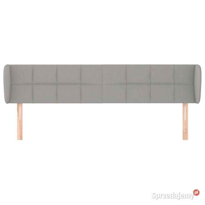 Zagłówek uszak jasnoszary 203x23x7888 tkanina Warszawa