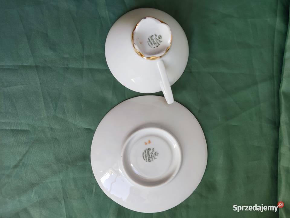 Filiżanka ze spodkiem porcelana Bareuther Filiżanki i spodki Głuchołazy