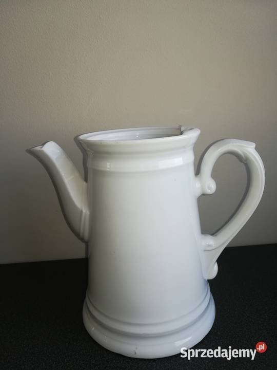 Biały porcelanowy dzbanek porcelana śląska Gdańsk