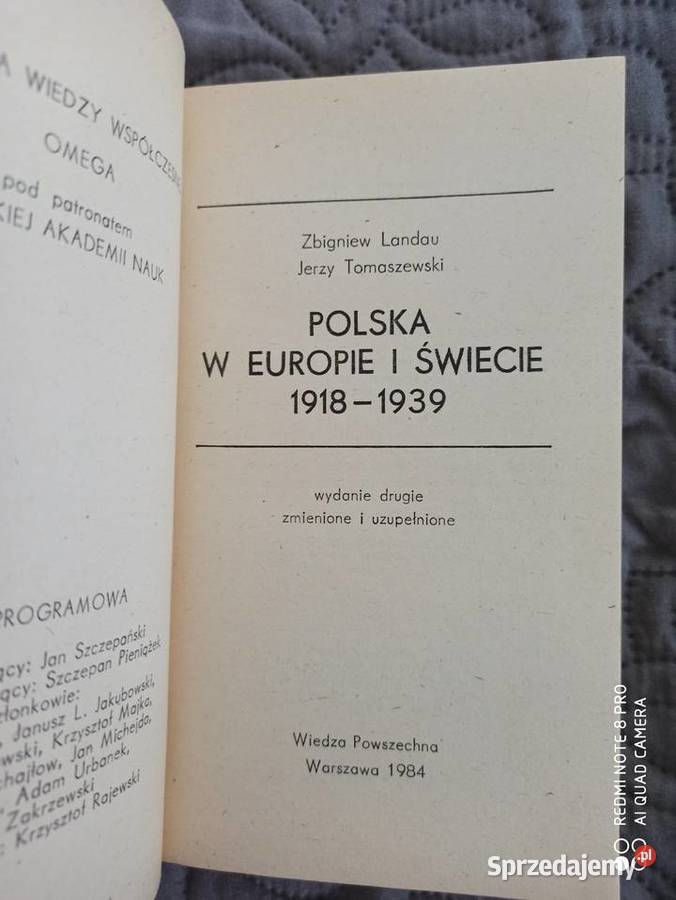 POLSKA W EUROPIE I ŚWIECIE 19181939 ZLondau Rok wydania 1984