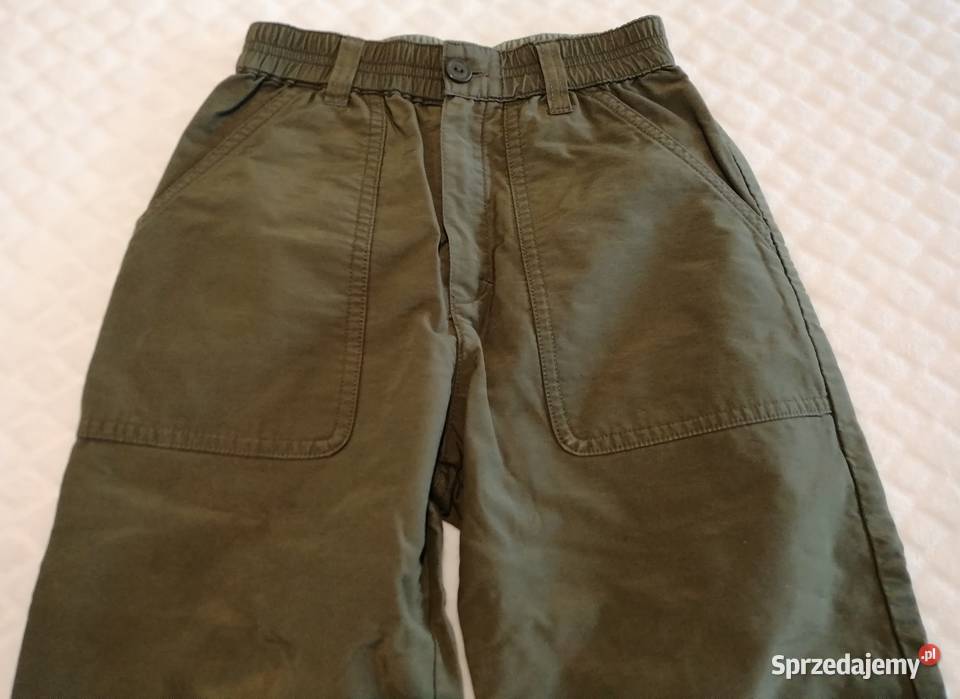 Spodnie bojówki khaki 110 chicco Odzież Spodnie Czeladź