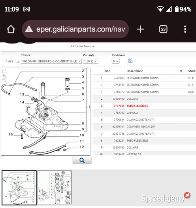 Wąż elastyczny Fiat alfa romeo Lancia Brzeszcze