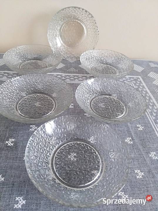 Komplet Sześciu Spodków Miseczek Prądniczanka Porcelana i szkło Wałbrzych