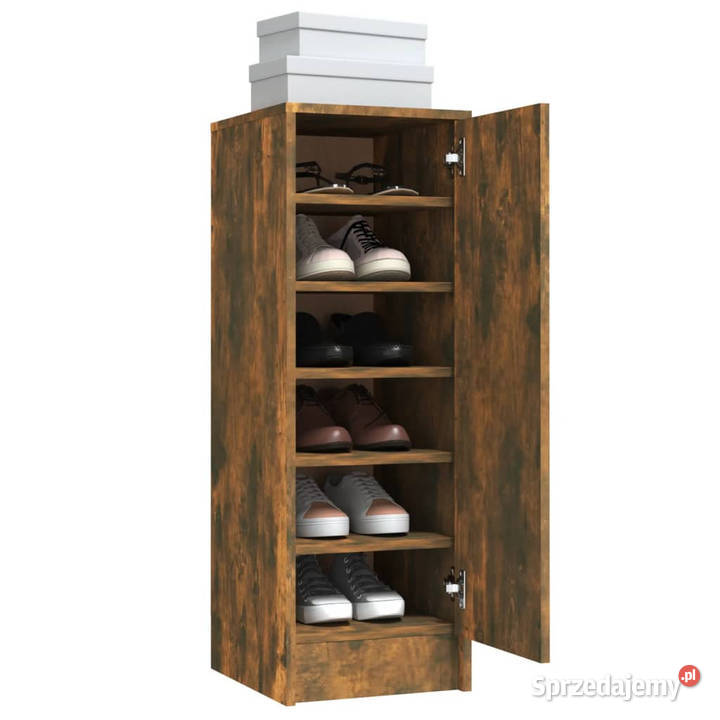 Szafka na buty przydymiony dąb 32x35x92 WM816017 Warszawa