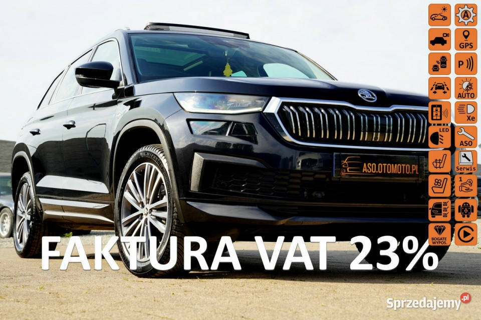 koda Kodiaq LAURINKLEMENT acc kamery 360 ful led pełny VAT