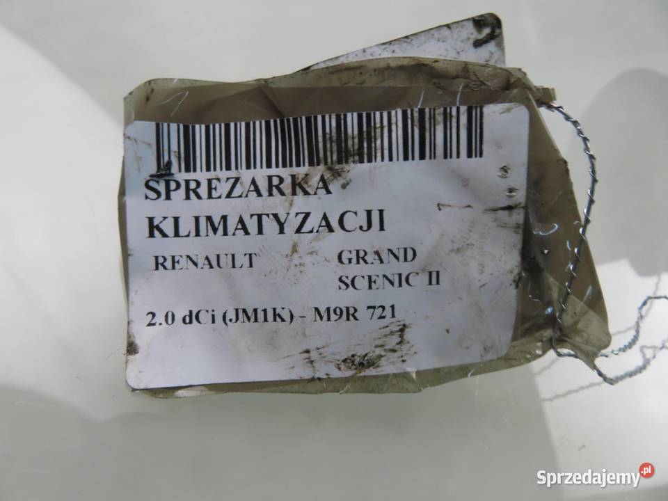 KOMPRESOR KLIMATYZACJI RENAULT SCENIC II 20 dCi Kompresory klimatyzacji małopolskie sprzedam