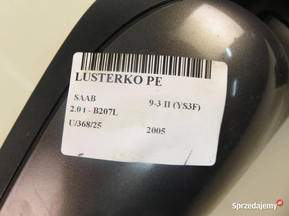 LUSTERKO PRAWE SAAB 93 II 5 PIN
