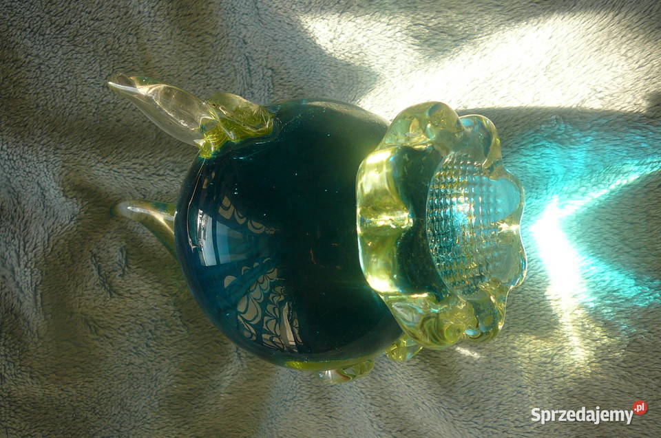Ryba stara szkło kolorowe kryształ Wrocław