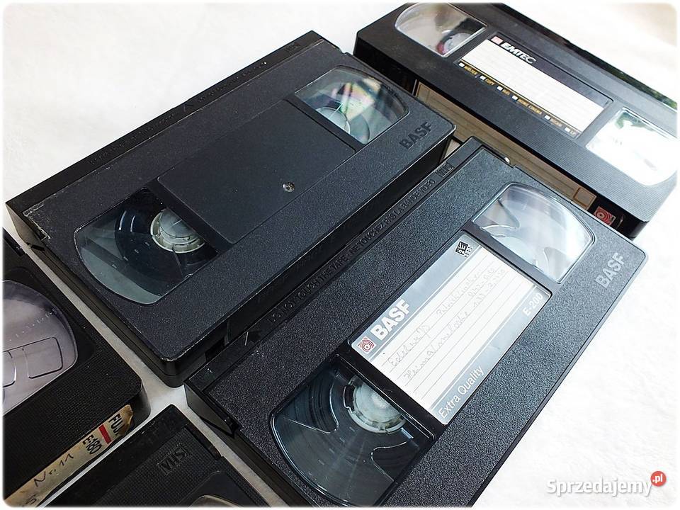Kaseta VHS 7 Nagranych Kaset Video BASF lubuskie Żary