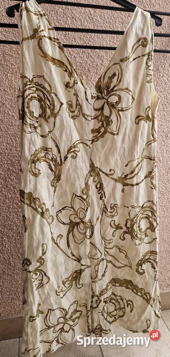 Damska wizytowa SUKIENKA Deni Cler 44 bawełna Rozmiar 42(XL) sprzedam