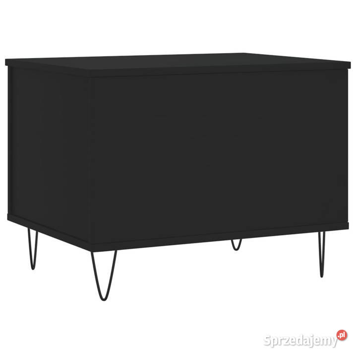 Stolik kawowy czarny 60x445x45 materiał