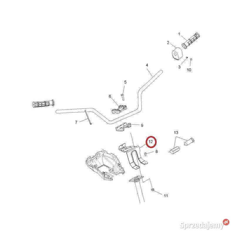 Stelaż lampy przód do quada Polaris Sportsman Mocowania i uchwyty