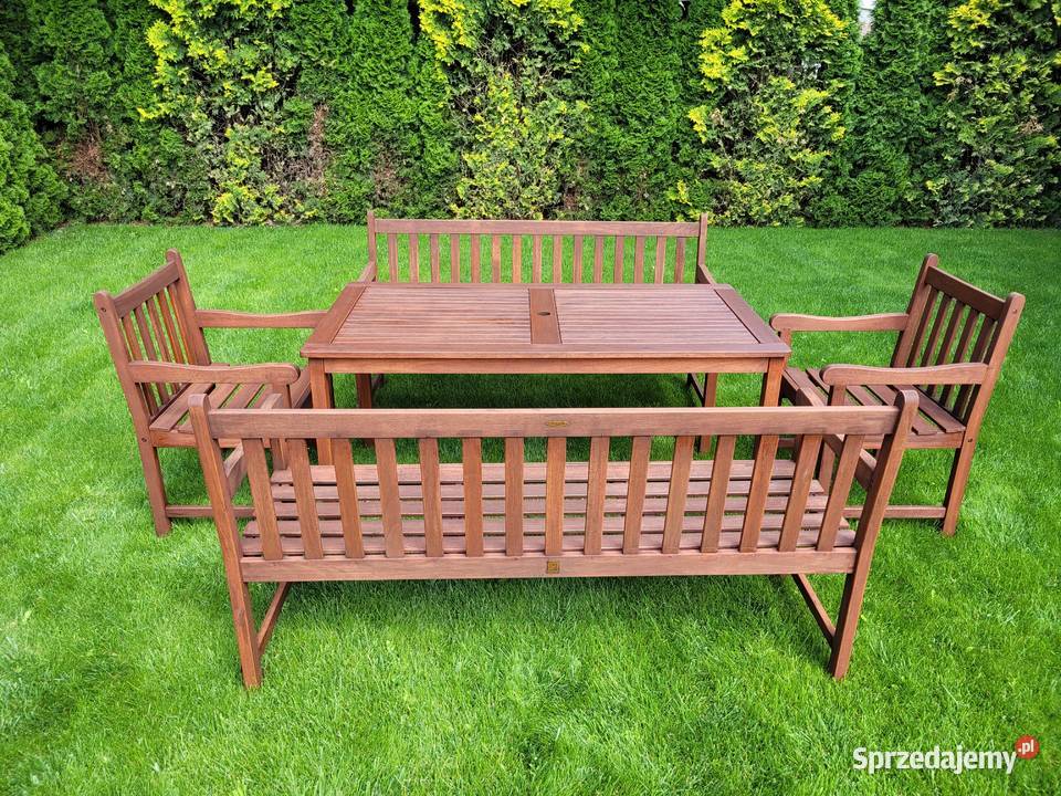 Drewniany komplet ogrodowy 8 osobowy Jutlandia Mosina
