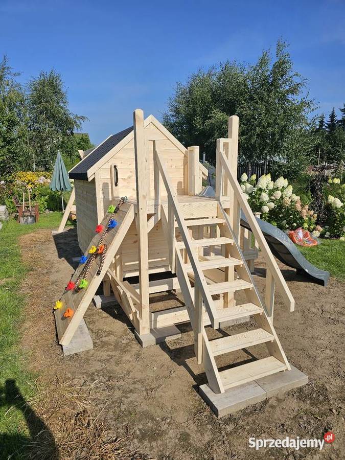 Plac zabaw dzieci domek ogrodowy domek drewniany Ostrów Wielkopolski sprzedam
