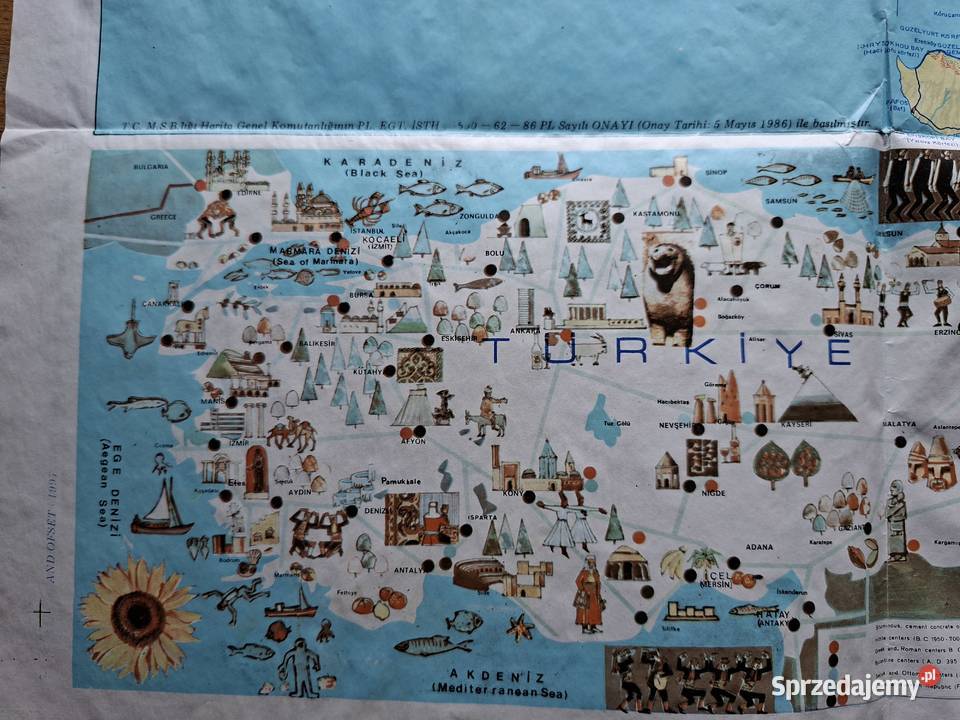Turcja Nevsehir il Haritasi touristic map Kraków