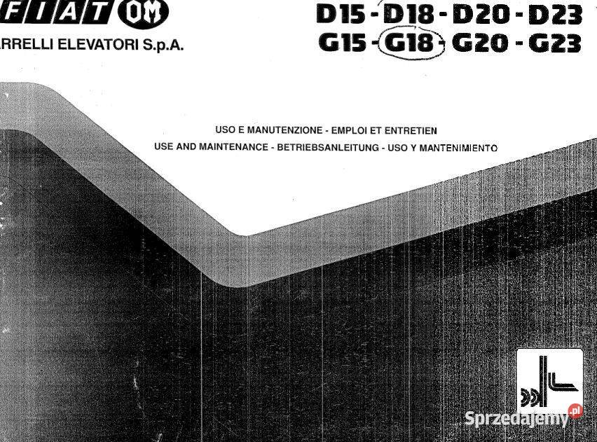 Fiat D15 D18 D20 D23 G15 G18 G20 G23 wózek Kielce