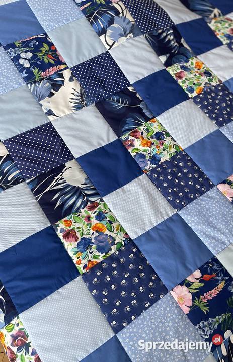 Narzuta patchwork 180205 Granatowa Olsztyn