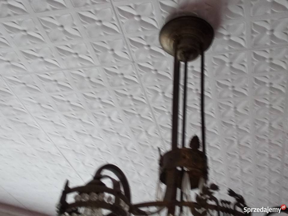 żyrandol stary antyk Oświetlenie