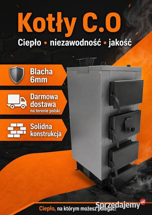 Kocioł na DREWNO WĘGIEL 15 kW Piec zasypowy warmińsko-mazurskie sprzedam