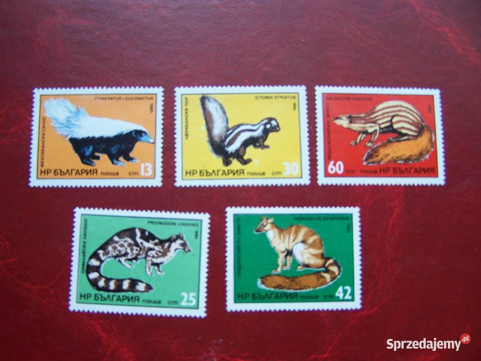 Bułgaria 1985 MNH Mi 333337 Fauna Zwierzęta