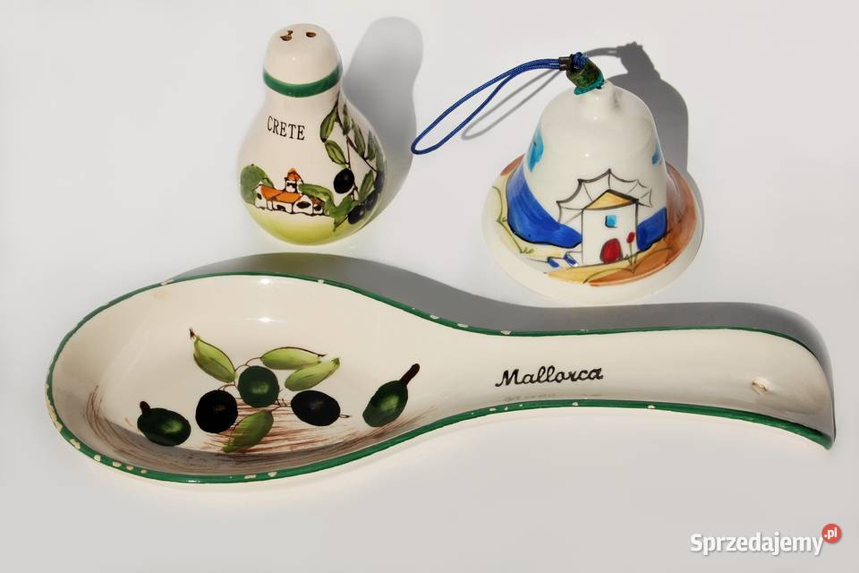 Solniczka pieprzniczka malowana ceramika Kreta Lublin