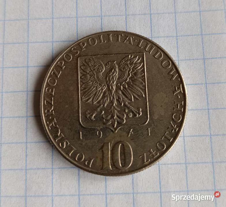 10 ZŁOTYCH 1971 POLSKA FAO Piszczac