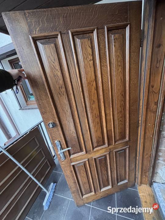 Drzwi wejściowe zewnętrzne dębowe Kraków