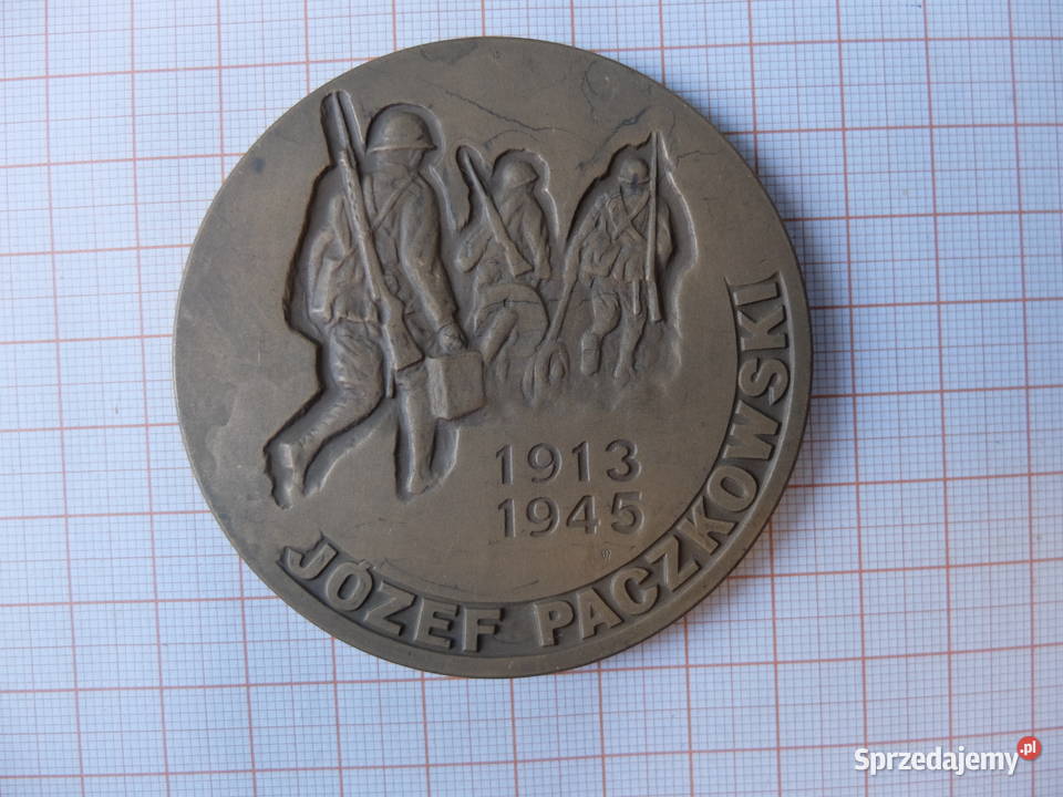 Medal z okresu PRL Józef Paczkowski Żołnierz wielkopolskie Kościan