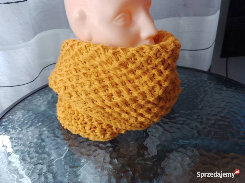 Komin szal damski musztardowy Chrzanów