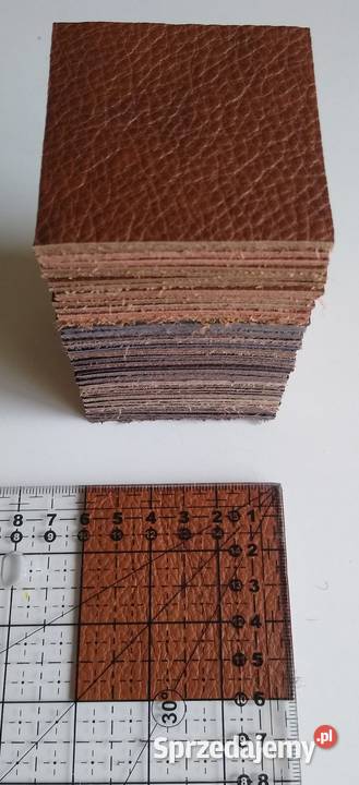 Skóra Kwadrat 6 x 6 50 sztuk Licowa Włoska Mix Gdańsk