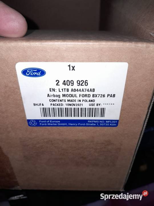 MODUŁ AIR BAG FORD PUMA 2525536 2409926 Radom