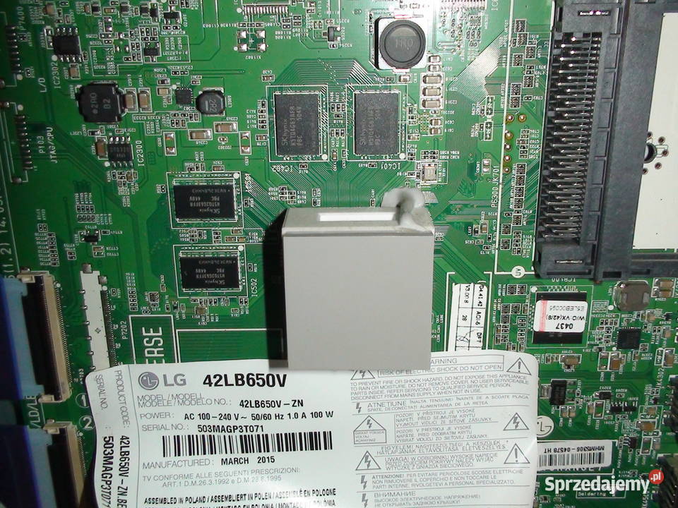 Sprawne częsci do LG42LB650V ZN z 2015 r śląskie Knurów