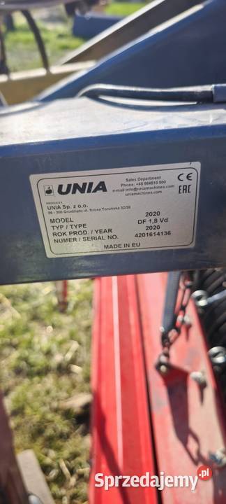 Prasa rolująca unia DF 18 Vd nieuszkodzony