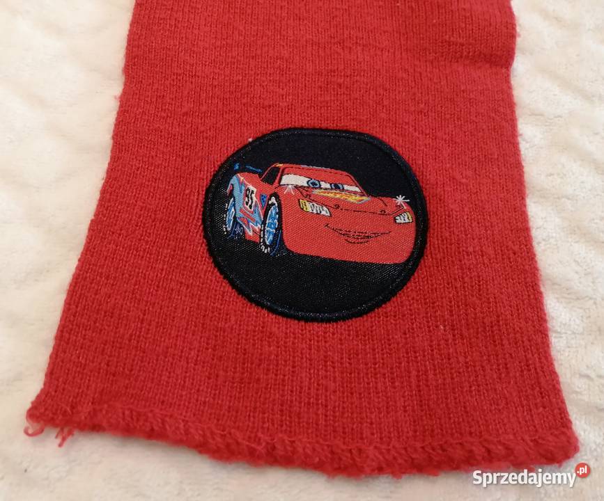 Szalik chłopięcy czerwony Auta Cars 140 Odzież Czeladź