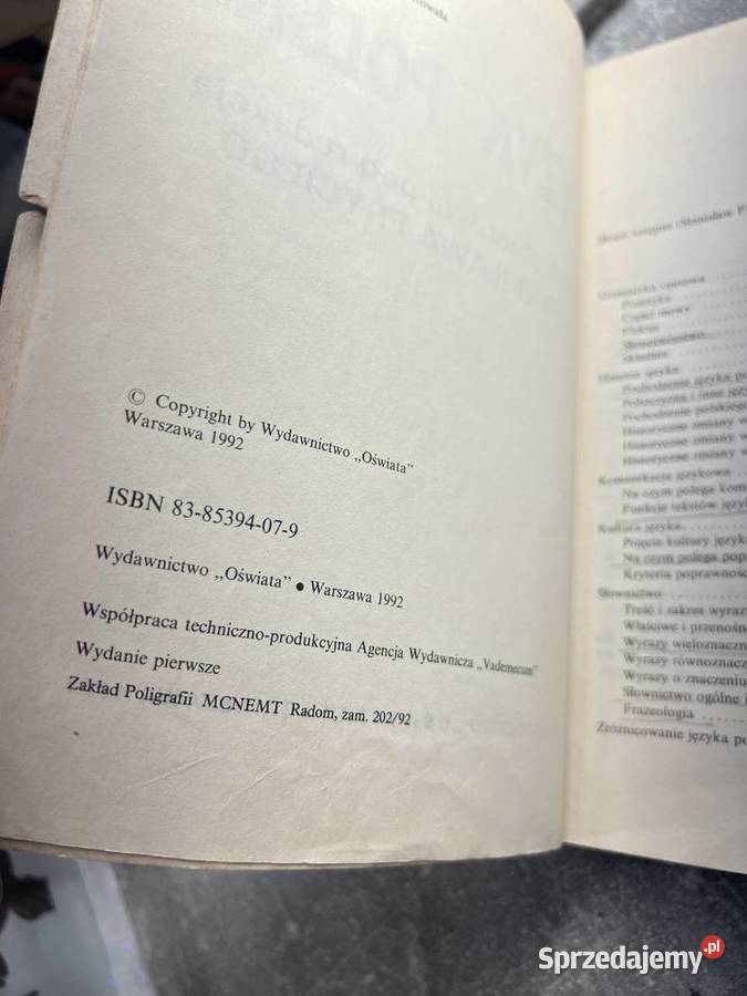 Vademecum maturzysty Język polski z 1992 Jasło