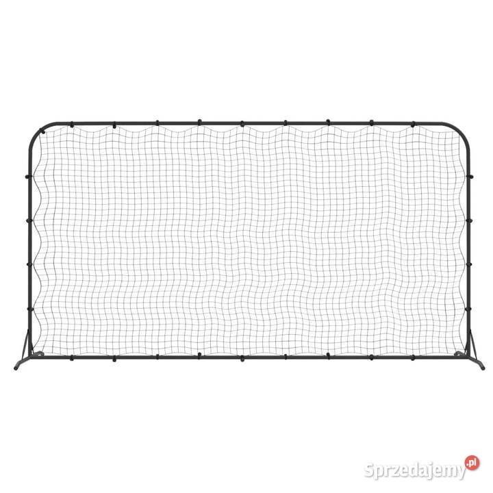 Rebounder do piłki nożnej czarny 366x90x183 HDPE