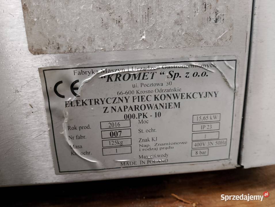 Piec konwekcyjnoparowy 10x GN 11 elektryczny Gastronomia Wrocław