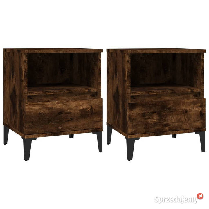 Szafki nocne 2 przydymiony dąb 40x35x50 WM821821 Warszawa