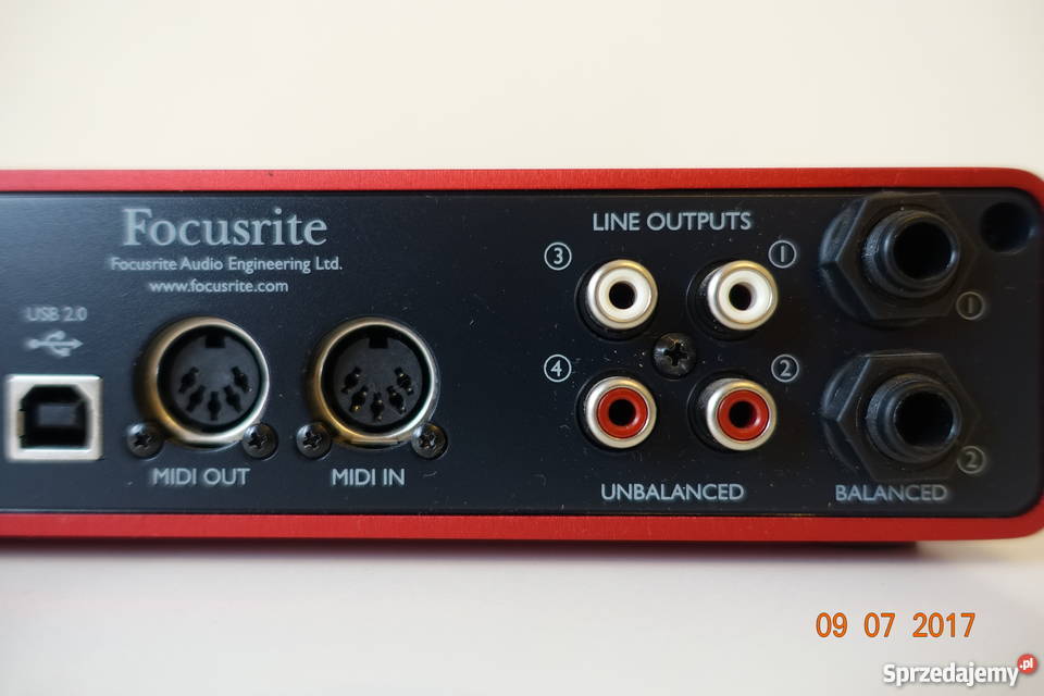 Sprzedam Focusrite Scarlet 2i4 interfejs audio Pozostałe Warszawa