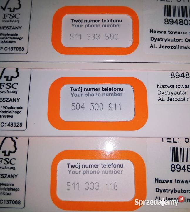 Złoty prosty ciekawy fajny numer telefonu nowy Olsztyn