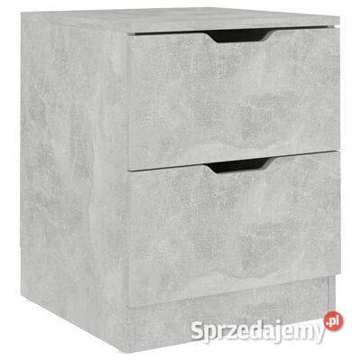 vidaXL Szafka nocna szarość betonu 40x40x50