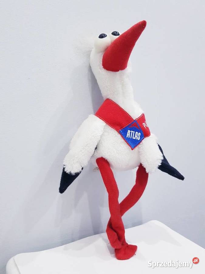 Pluszowa maskotka bociana Atlas śląskie Dąbrowa Górnicza