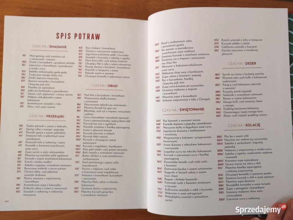 Książka ilustrowana z przepisami Czas na Azję sprzedam