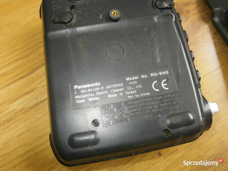 Walkman PANASONIC RQSW6 do naprawy Radio działa Magnetofony Łódź sprzedam