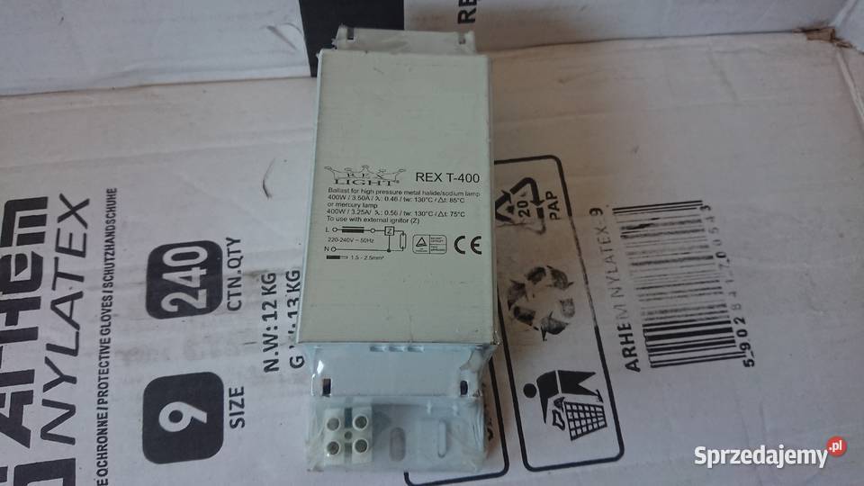 Statecznik Balast 400W Lampa Sodowa Izby