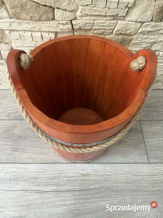 Wiadro drewniane ozdobne dekoracyjne wiaderko do Dębica