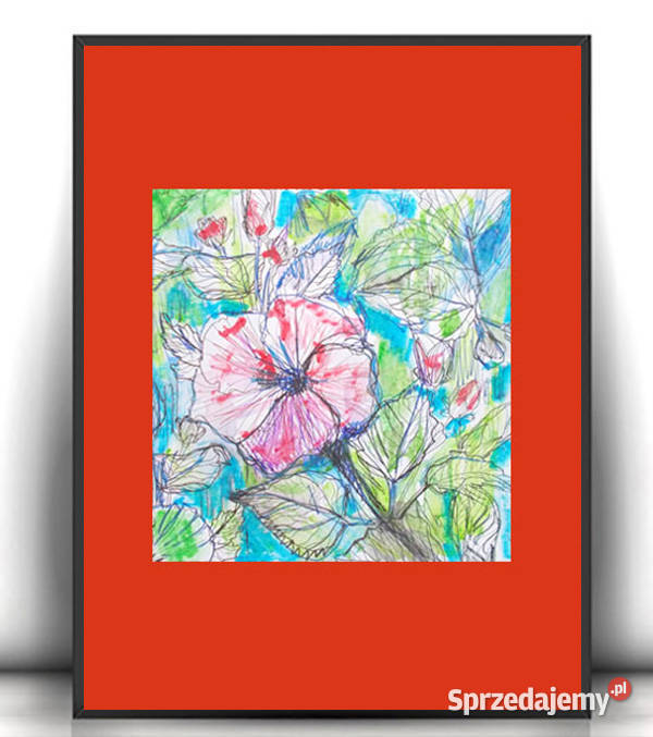kwiaty rysunek mały obrazek z kwiatami łąka zachodniopomorskie Szczecin