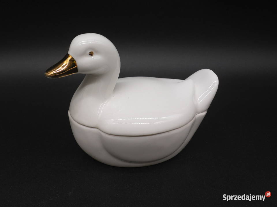Porcelanowa Bombonierka Kaczka Vintage Genuine Raszków
