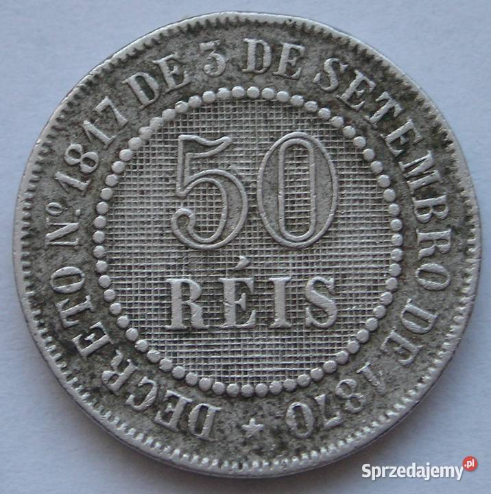 BRAZYLIA 50 REIS 1886 łódzkie Łódź