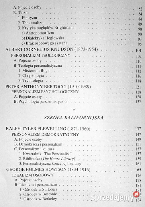 Personalizm amerykański Bogumił Gacka Rok wydania 1996 lubelskie Chełm